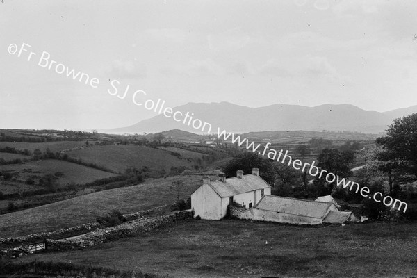 BURREN:CARLINGFORD MOUNTAINS FROM CURACKS HOUSE